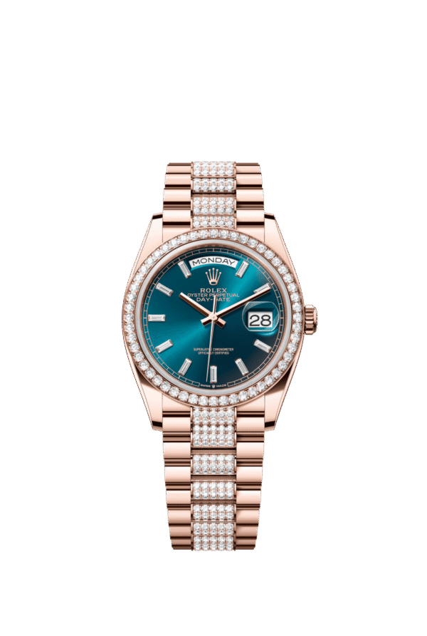 Rolex Day-Date 36mm — Everose gold & diamonds
