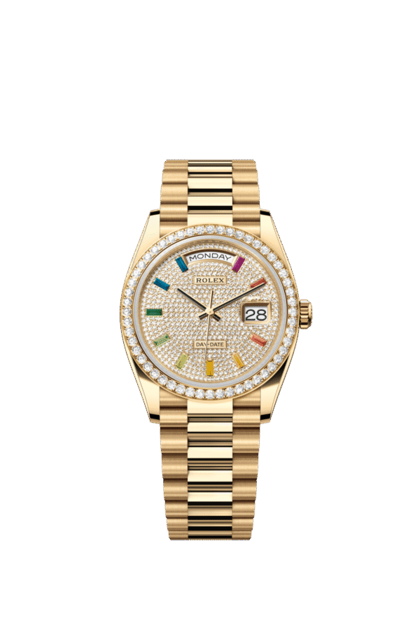 Rolex Day-Date 36mm — Yellow gold & diamonds