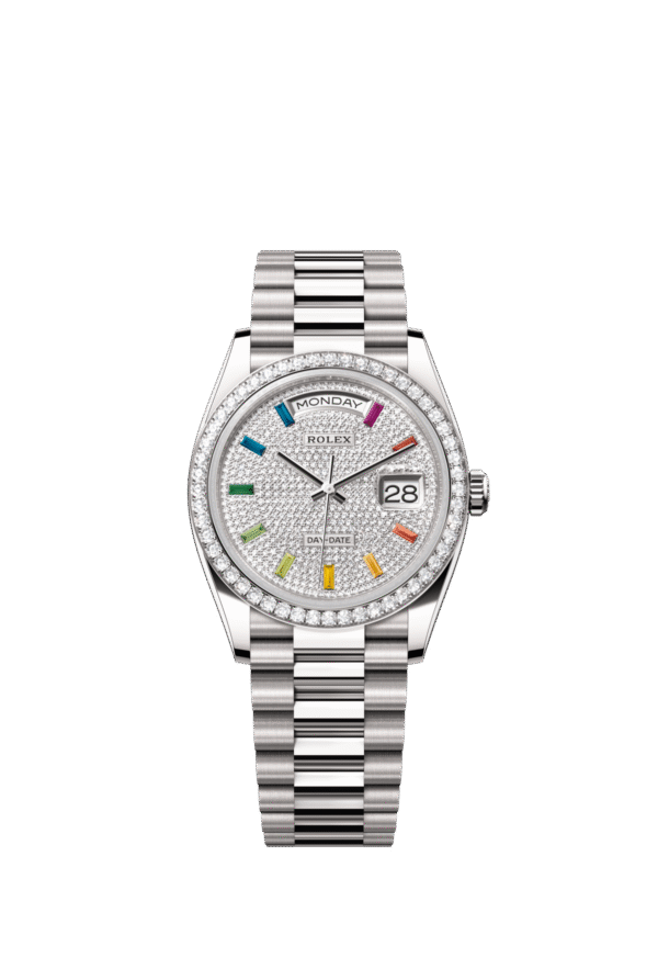 Rolex Day-Date 36mm — White gold & diamonds