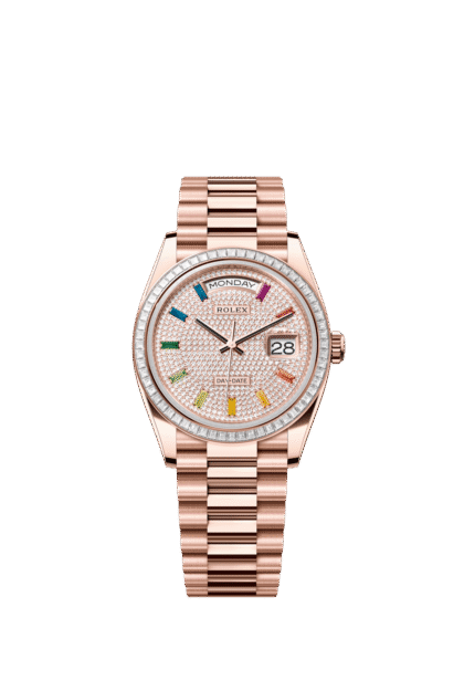 Rolex Day-Date 36mm — Everose gold & diamonds