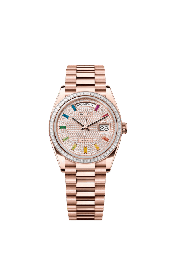 Rolex Day-Date 36mm — Everose gold & diamonds