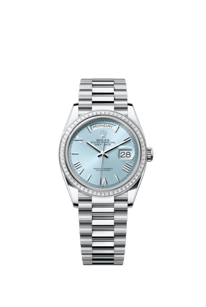 Rolex Day-Date 36mm — Platinum & diamonds