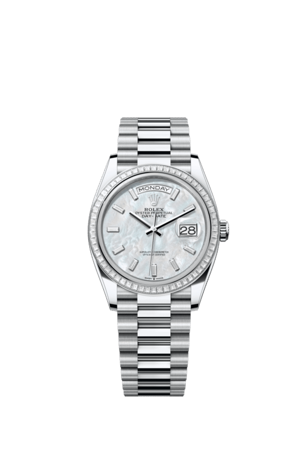 Rolex Day-Date 36mm — Platinum & diamonds