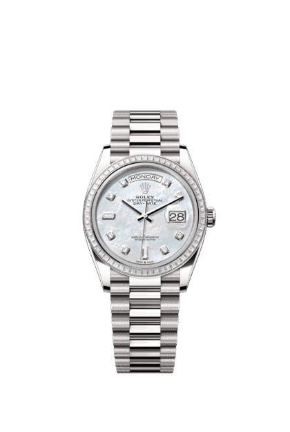 Rolex Day-Date 36mm — White gold & diamonds