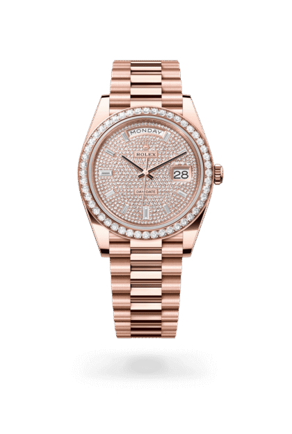 Rolex Day-Date 40mm — Everose gold & diamonds