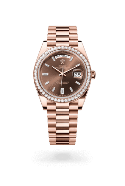 Rolex Day-Date 40mm — Everose gold & diamonds
