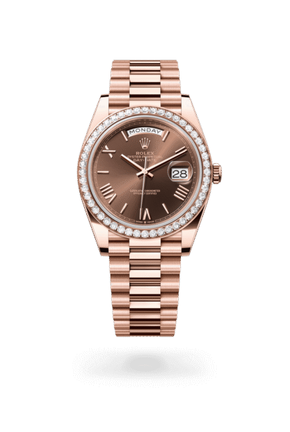 Rolex Day-Date 40mm — Everose gold & diamonds