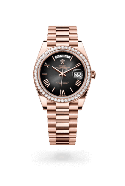 Rolex Day-Date 40mm — Everose gold & diamonds
