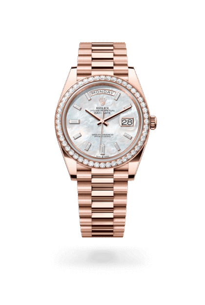 Rolex Day-Date 40mm — Everose gold & diamonds