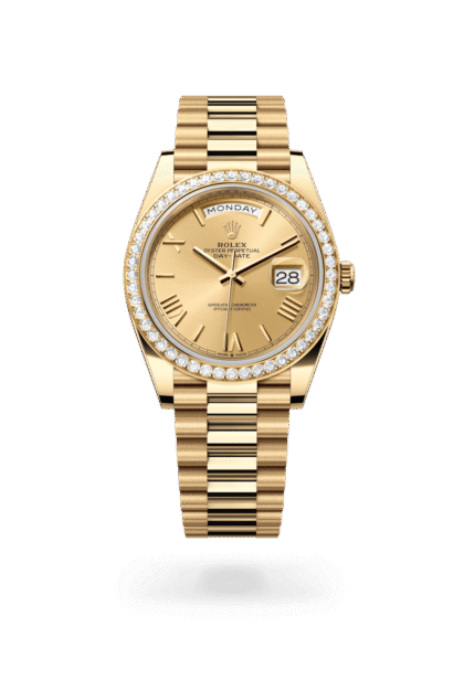 Rolex Day-Date 40mm — Yellow gold & diamonds