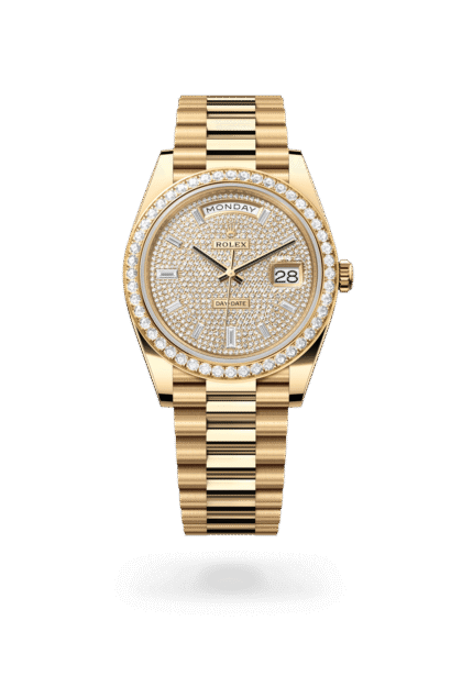 Rolex Day-Date 40mm — Yellow gold & diamonds
