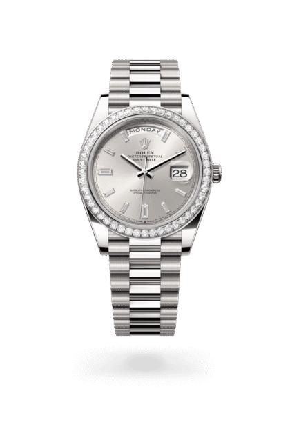Rolex Day-Date 40mm — White gold & diamonds