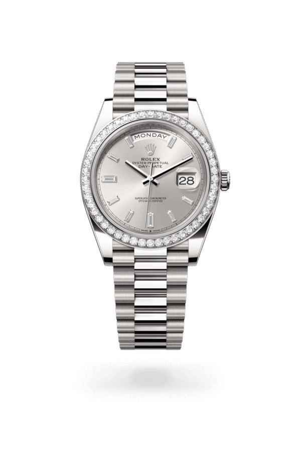 Rolex Day-Date 40mm — White gold & diamonds