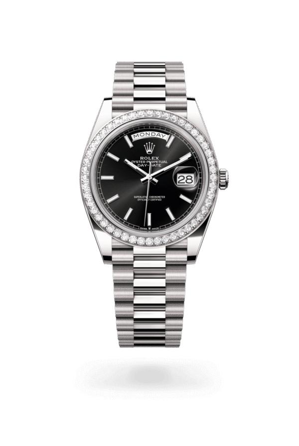 Rolex Day-Date 40mm — White gold & diamonds
