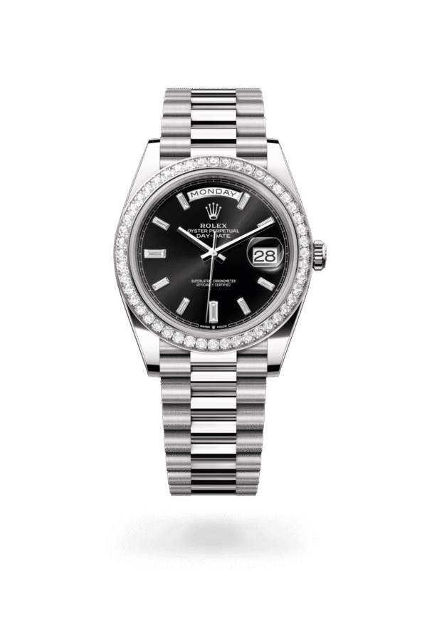 Rolex Day-Date 40mm — White gold & diamonds