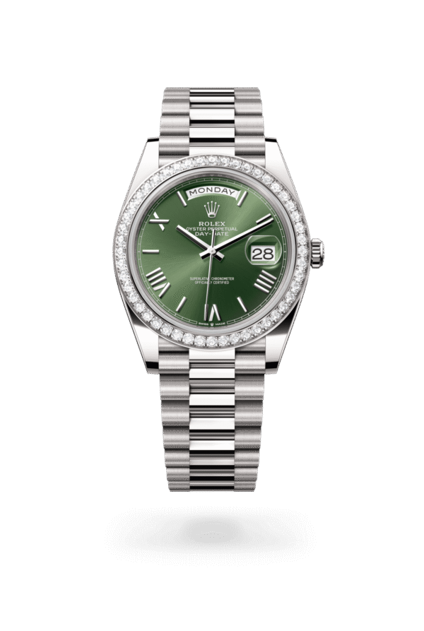 Rolex Day-Date 40mm — White gold & diamonds