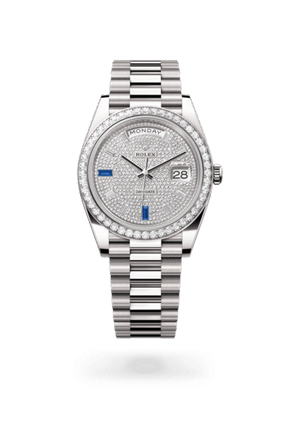 Rolex Day-Date 40mm — White gold & diamonds