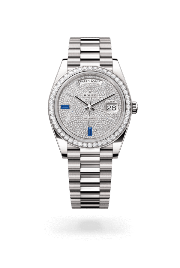Rolex Day-Date 40mm — White gold & diamonds