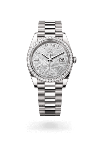 Rolex Day-Date 40mm — White gold & diamonds