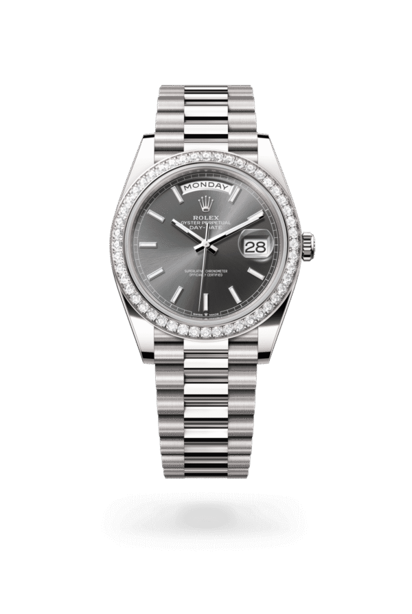 Rolex Day-Date 40mm — White gold & diamonds