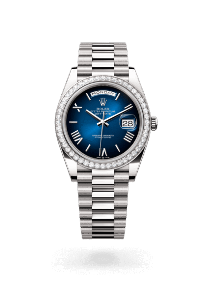 Rolex Day-Date 40mm — White gold & diamonds