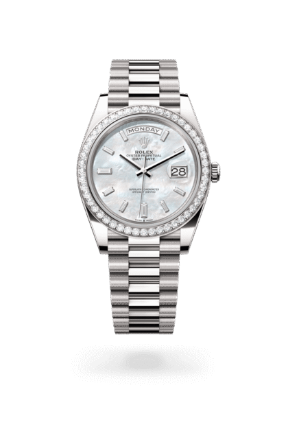 Rolex Day-Date 40mm — White gold & diamonds