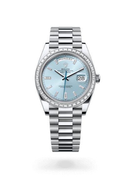 Rolex Day-Date 40mm — Platinum & diamonds
