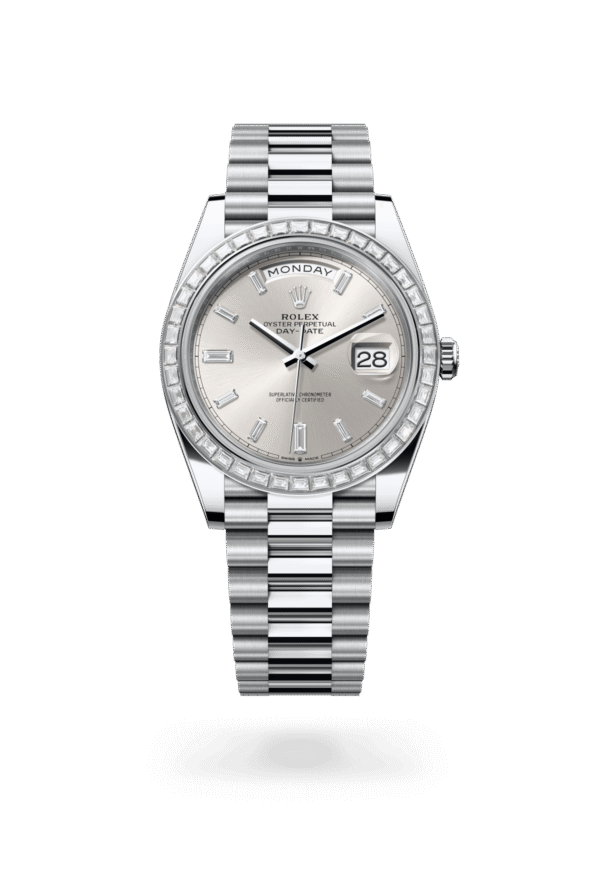 Rolex Day-Date 40mm — Platinum & diamonds