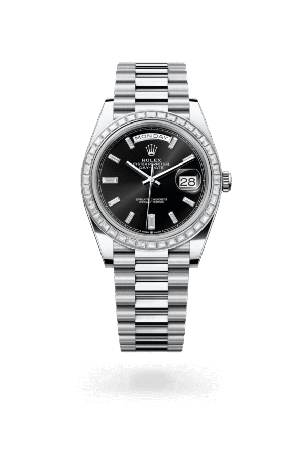 Rolex Day-Date 40mm — Platinum & diamonds
