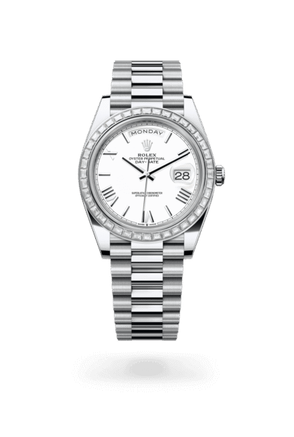 Rolex Day-Date 40mm — Platinum & diamonds