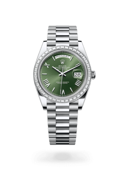 Rolex Day-Date 40mm — Platinum & diamonds