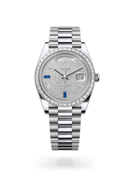 Rolex Day-Date 40mm — Platinum & diamonds