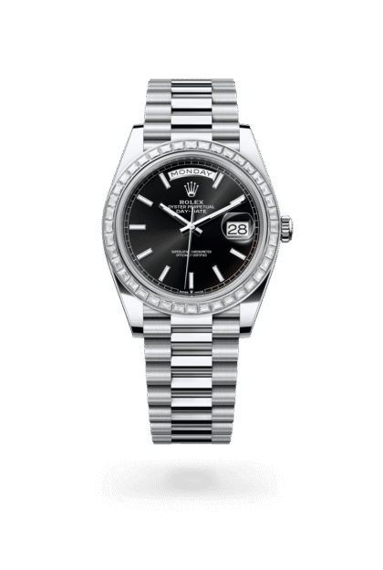 Rolex Day-Date 40mm — Platinum & diamonds