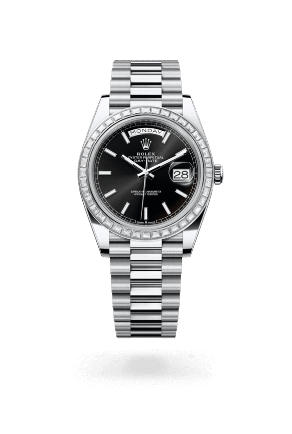 Rolex Day-Date 40mm — Platinum & diamonds