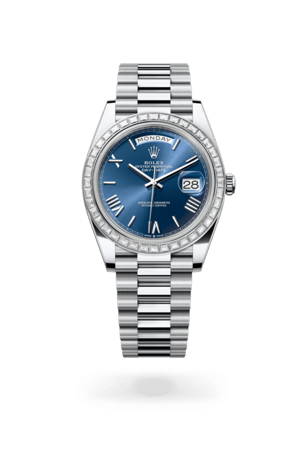 Rolex Day-Date 40mm — Platinum & diamonds