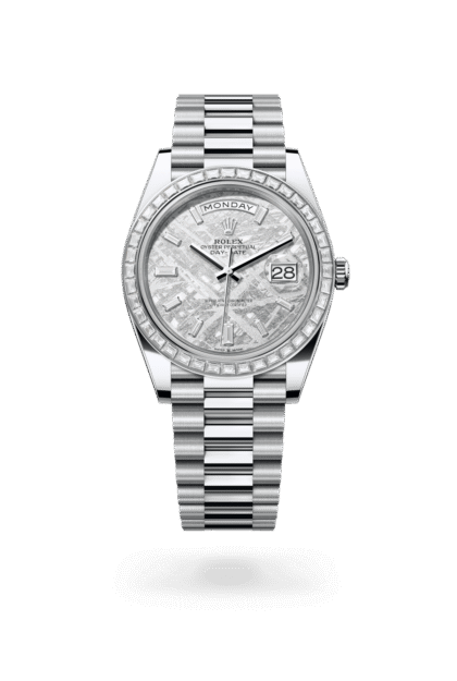 Rolex Day-Date 40mm — Platinum & diamonds