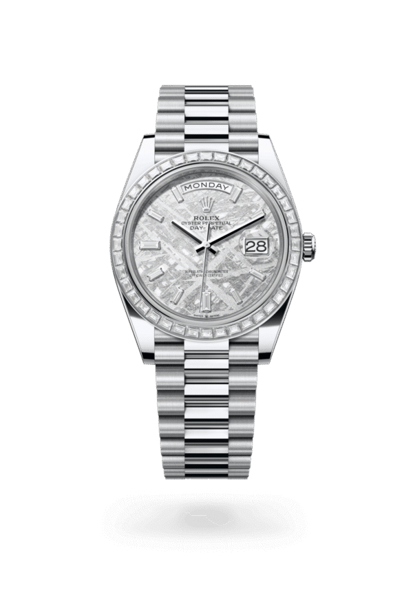 Rolex Day-Date 40mm — Platinum & diamonds