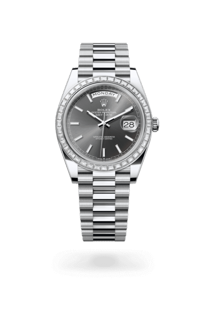 Rolex Day-Date 40mm — Platinum & diamonds