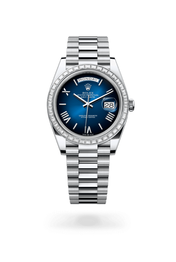 Rolex Day-Date 40mm — Platinum & diamonds