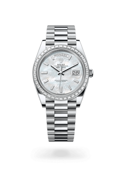 Rolex Day-Date 40mm — Platinum & diamonds