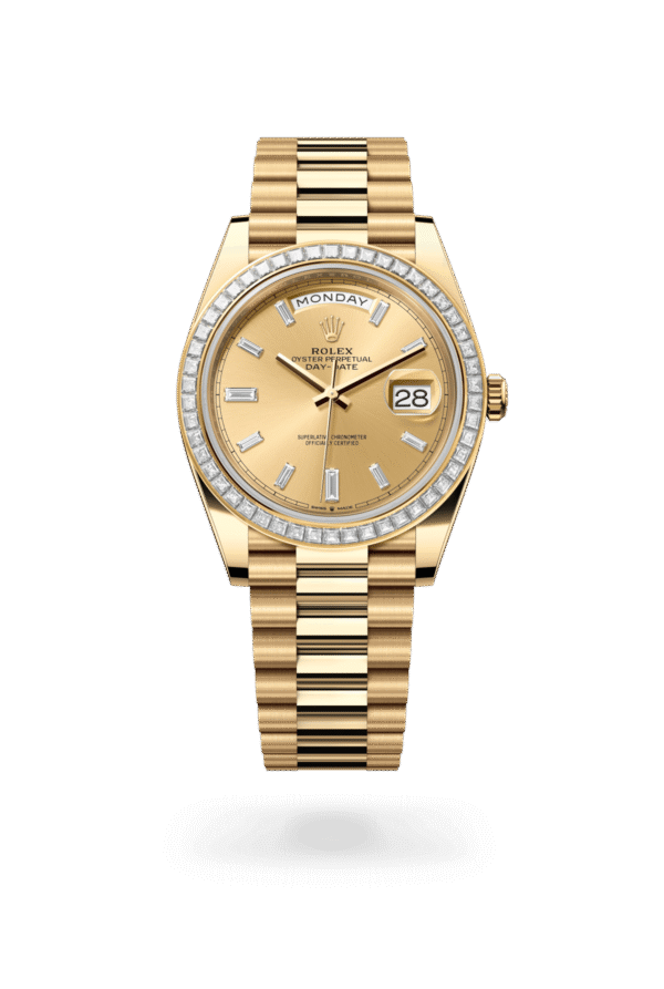 Rolex Day-Date 40mm — Yellow gold & diamonds