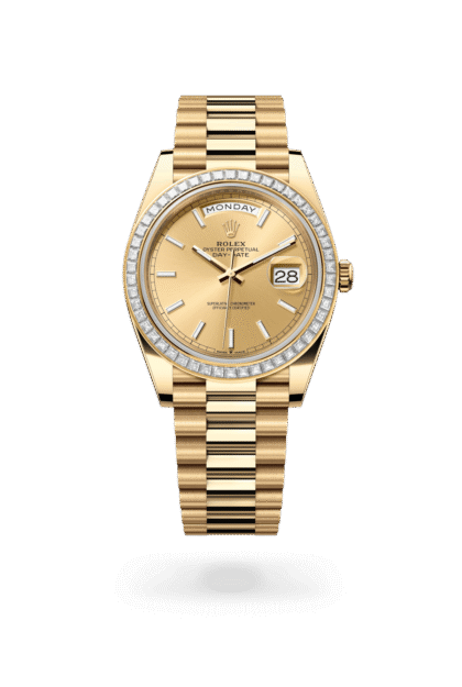 Rolex Day-Date 40mm — Yellow gold & diamonds