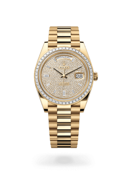 Rolex Day-Date 40mm — Yellow gold & diamonds
