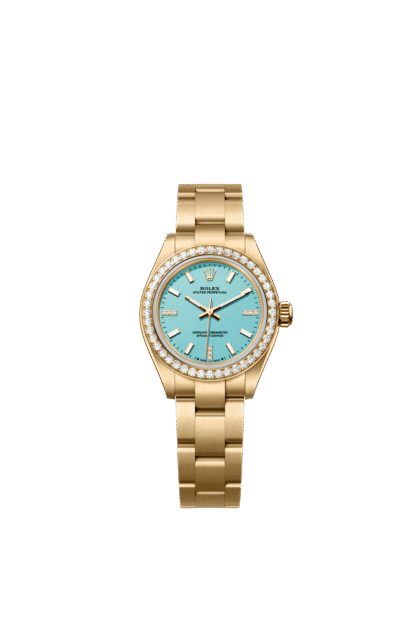 Rolex Oyster Perpetual 28mm — Yellow gold & diamonds