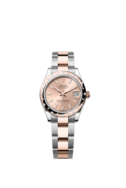 Rolex Datejust 31mm — Oystersteel, Everose gold & diamonds