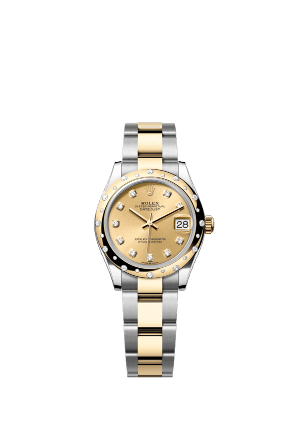 Rolex Datejust 31mm — Oystersteel, yellow gold & diamonds