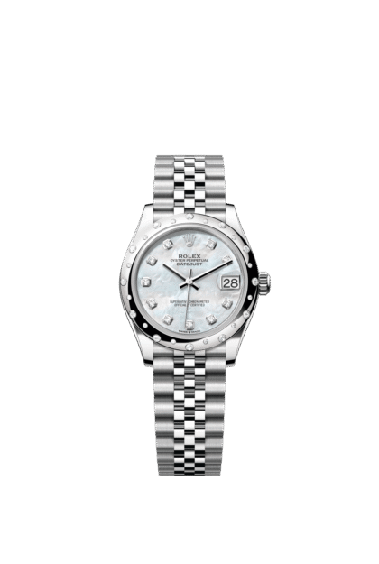Rolex Datejust 31mm — Oystersteel, white gold & diamonds