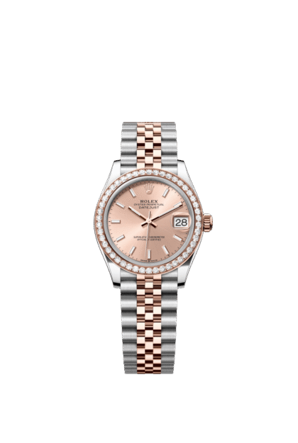 Rolex Datejust 31mm — Oystersteel, Everose gold & diamonds