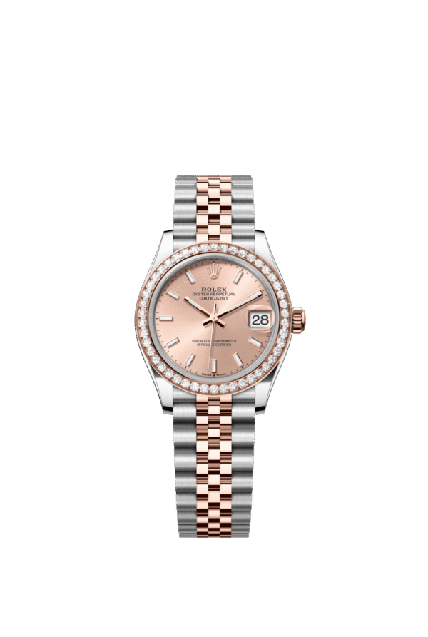 Rolex Datejust 31mm — Oystersteel, Everose gold & diamonds