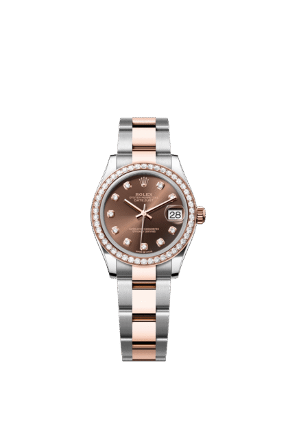 Rolex Datejust 31mm — Oystersteel, Everose gold & diamonds